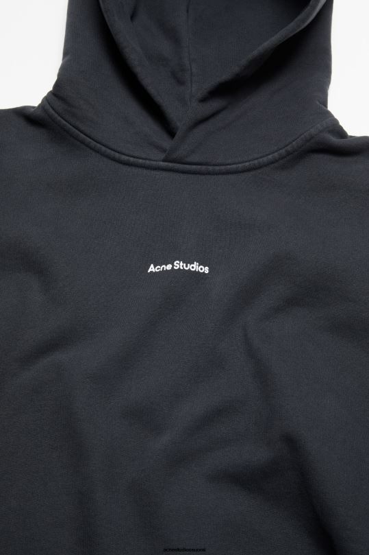 Acne Studios vaatteet musta 0VF2B148 logolla varustettu huppari