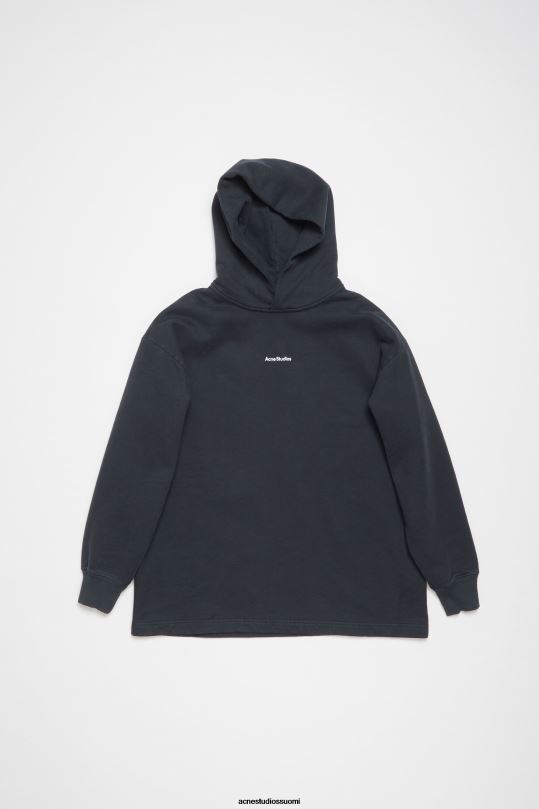 Acne Studios vaatteet musta 0VF2B148 logolla varustettu huppari