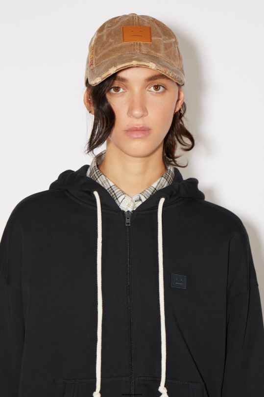 Acne Studios vaatteet musta 0VF2B154 hupullinen vetoketjullinen unisex pusero