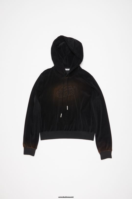 Acne Studios vaatteet musta 0VF2B963 hupullinen pusero - istuvuus