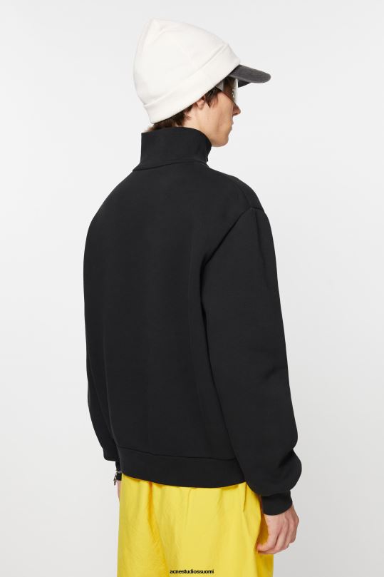 Acne Studios vaatteet musta 0VF2B967 vetoketjullinen pusero