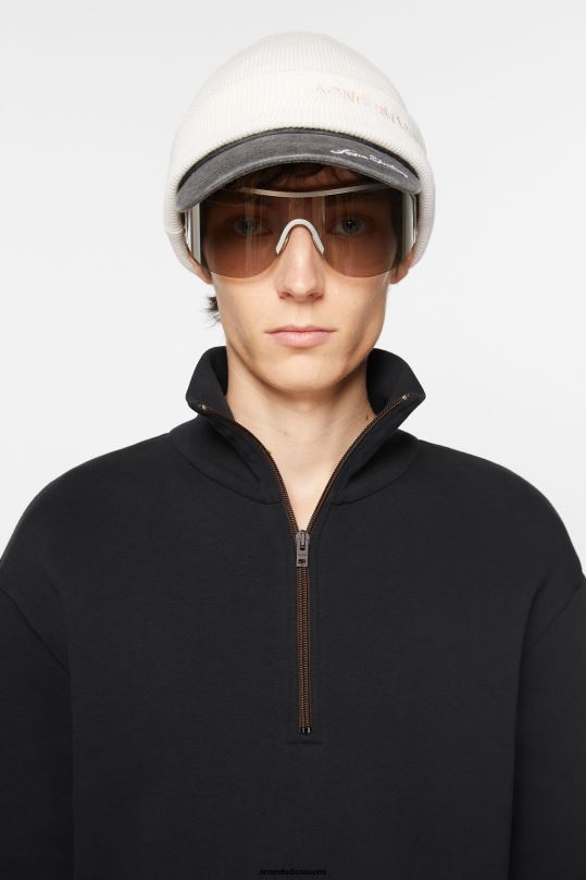 Acne Studios vaatteet musta 0VF2B967 vetoketjullinen pusero