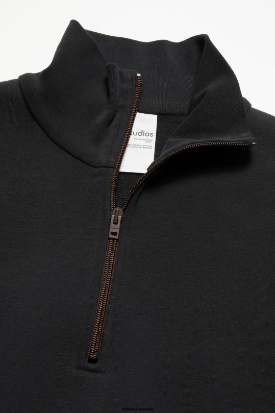 Acne Studios vaatteet musta 0VF2B967 vetoketjullinen pusero