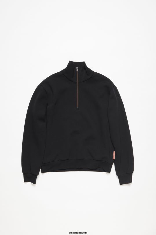 Acne Studios vaatteet musta 0VF2B967 vetoketjullinen pusero