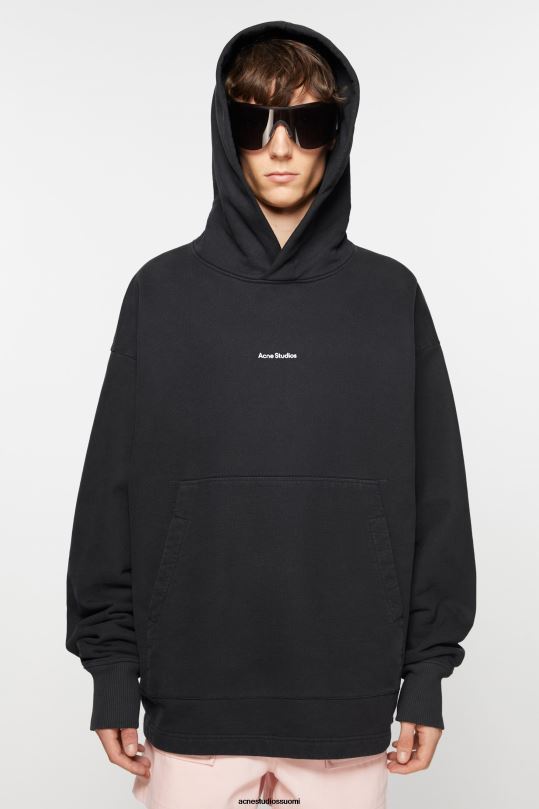 Acne Studios vaatteet musta 0VF2B970 logollinen huppari