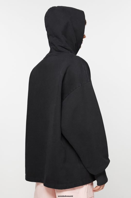 Acne Studios vaatteet musta 0VF2B970 logollinen huppari