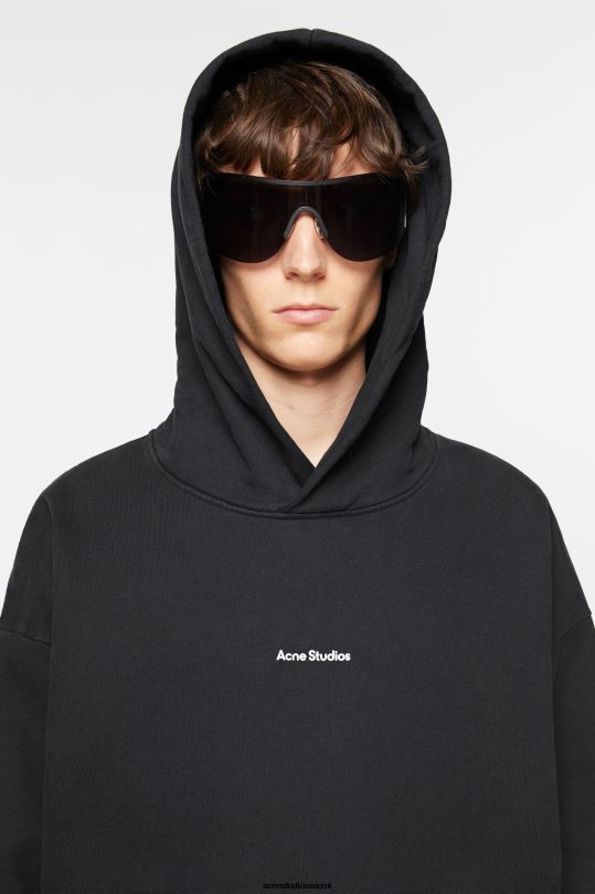 Acne Studios vaatteet musta 0VF2B970 logollinen huppari