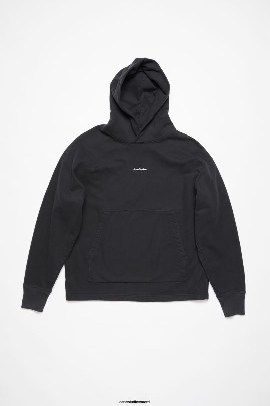 Acne Studios vaatteet musta 0VF2B970 logollinen huppari