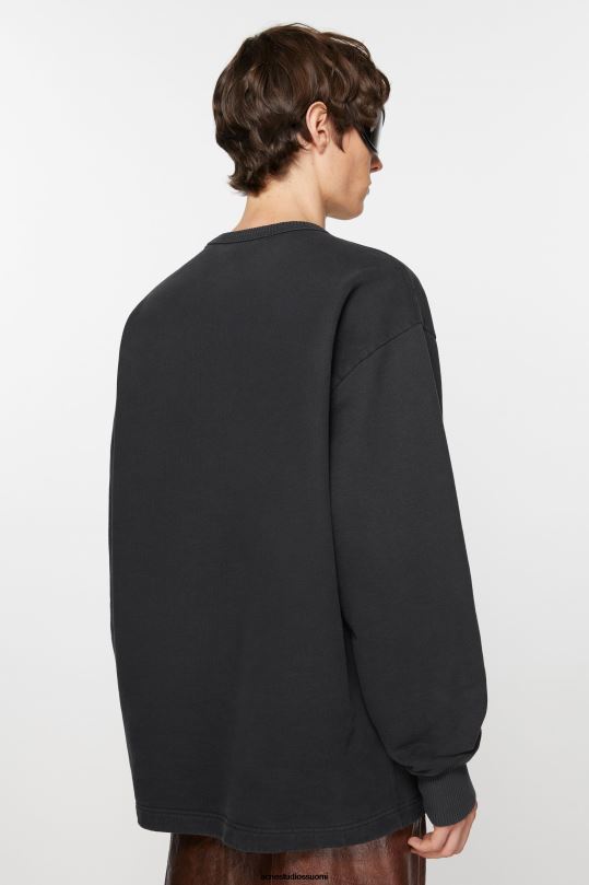 Acne Studios vaatteet musta 0VF2B971 logollinen pusero