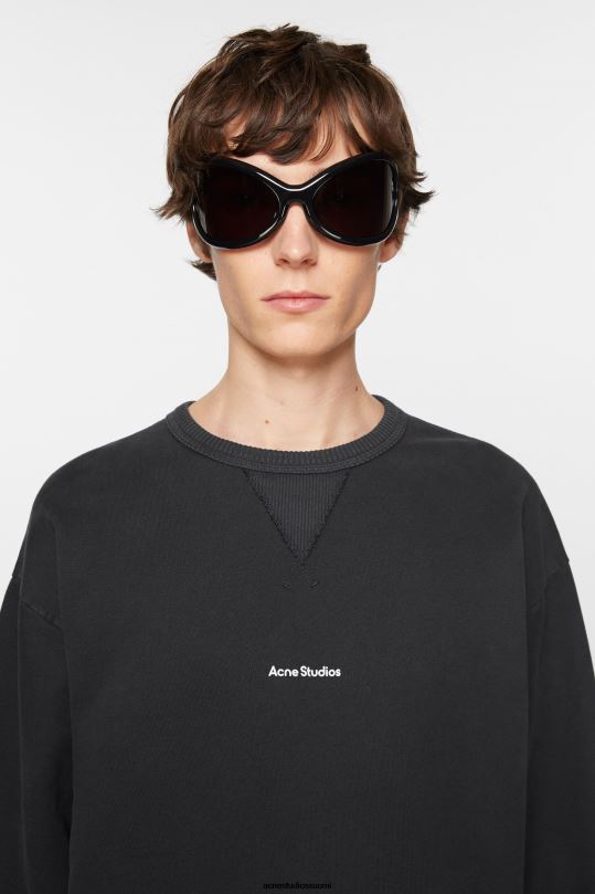 Acne Studios vaatteet musta 0VF2B971 logollinen pusero