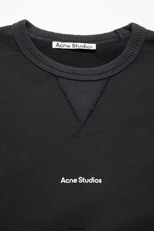 Acne Studios vaatteet musta 0VF2B971 logollinen pusero