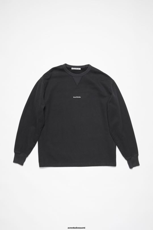 Acne Studios vaatteet musta 0VF2B971 logollinen pusero