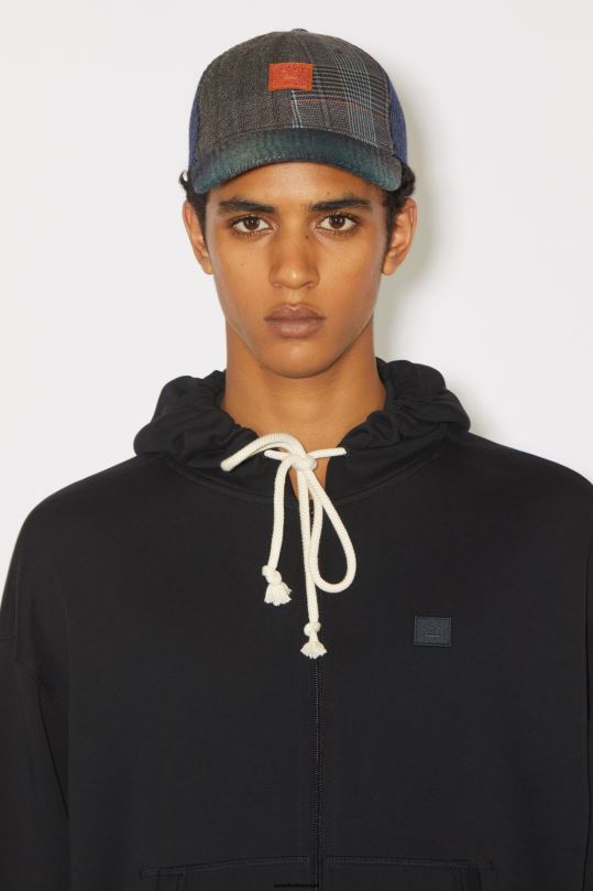 Acne Studios vaatteet musta 0VF2B976 hupullinen vetoketjullinen unisex pusero