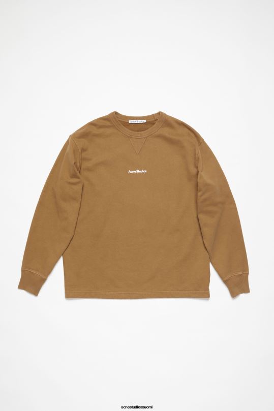 Acne Studios vaatteet muta beige 0VF2B961 leimalogollinen pusero