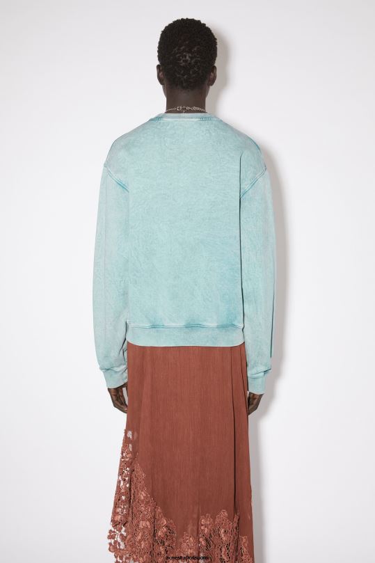 Acne Studios vaatteet puuterinsininen 0VF2B165 sumea logollinen pusero