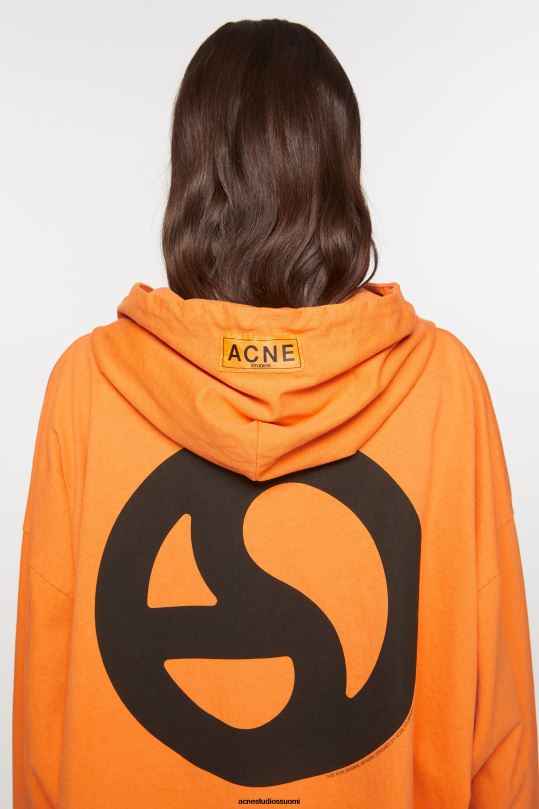 Acne Studios vaatteet terävä oranssi 0VF2B144 hupullinen pusero