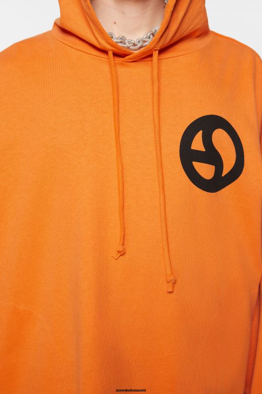 Acne Studios vaatteet terävä oranssi 0VF2B966 hupullinen pusero