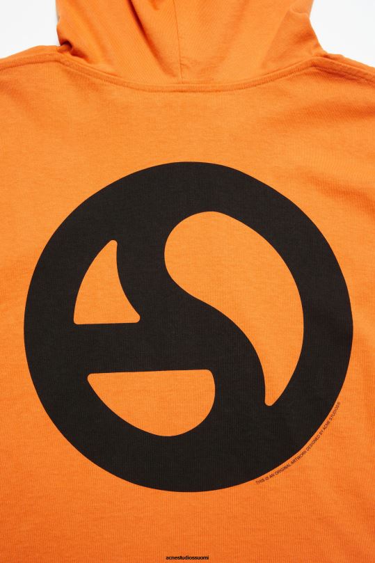 Acne Studios vaatteet terävä oranssi 0VF2B966 hupullinen pusero