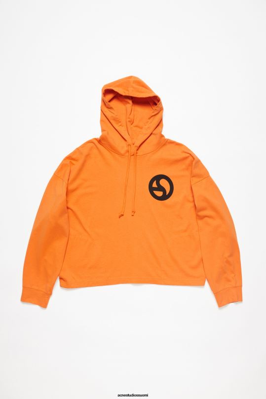 Acne Studios vaatteet terävä oranssi 0VF2B966 hupullinen pusero