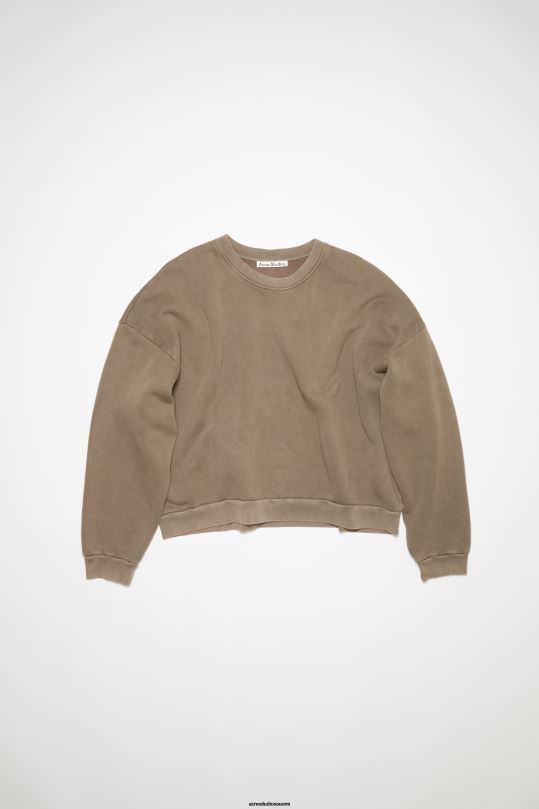 Acne Studios vaatteet tumman ruskea 0VF2B162 pyöreä kaula-aukkoinen pusero