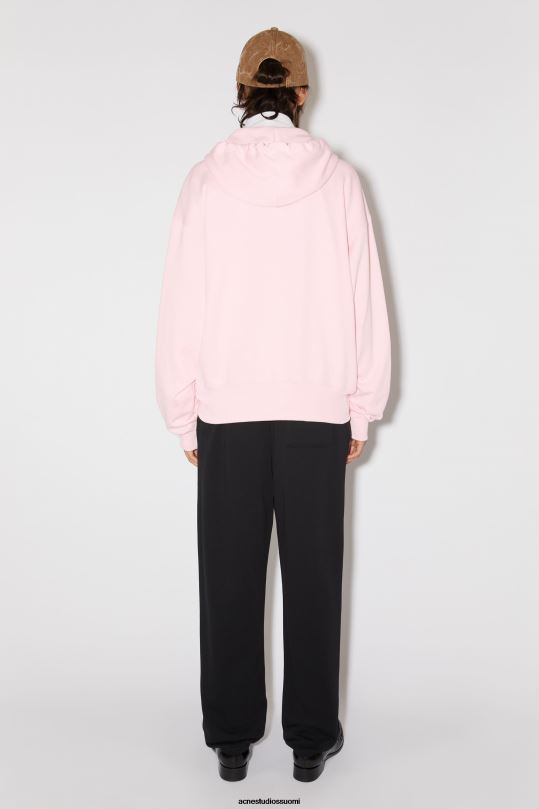 Acne Studios vaatteet vaalea pinkki 0VF2B158 hupullinen vetoketjullinen unisex pusero