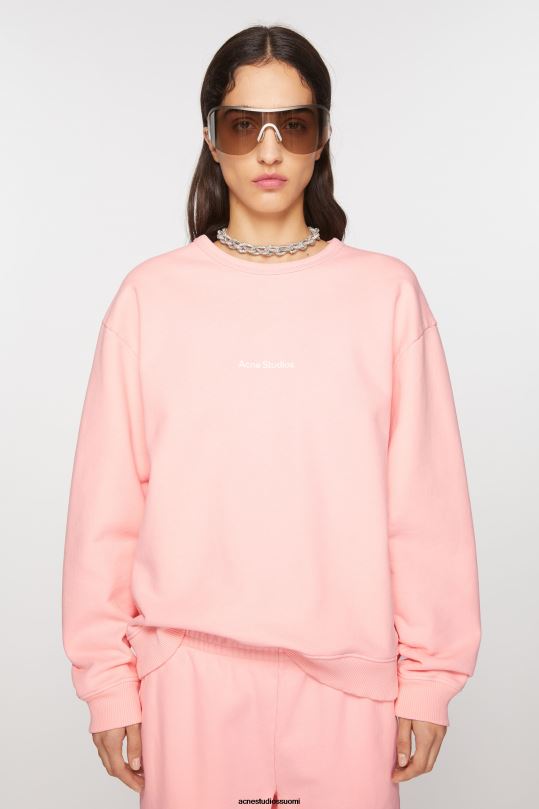 Acne Studios vaatteet vaaleanpunainen 0VF2B138 pyöreä kaula-aukkoinen pusero