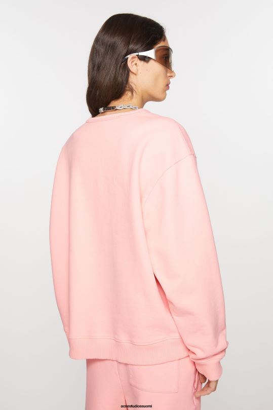 Acne Studios vaatteet vaaleanpunainen 0VF2B138 pyöreä kaula-aukkoinen pusero