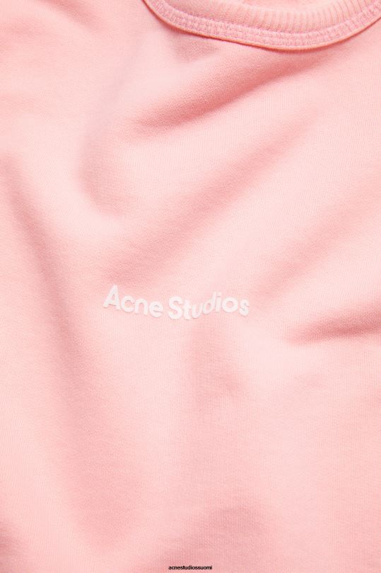 Acne Studios vaatteet vaaleanpunainen 0VF2B138 pyöreä kaula-aukkoinen pusero