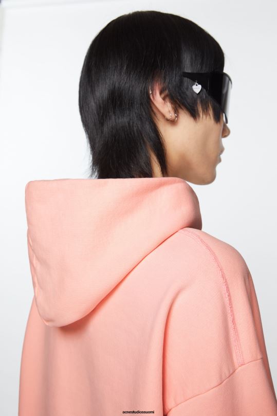 Acne Studios vaatteet vaaleanpunainen 0VF2B965 leimalogollinen huppari
