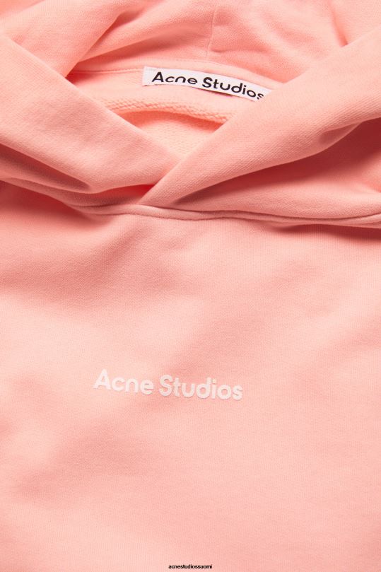 Acne Studios vaatteet vaaleanpunainen 0VF2B965 leimalogollinen huppari