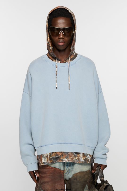Acne Studios vaatteet vanha sininen 0VF2B1114 pyöreä kaula-aukkoinen pusero