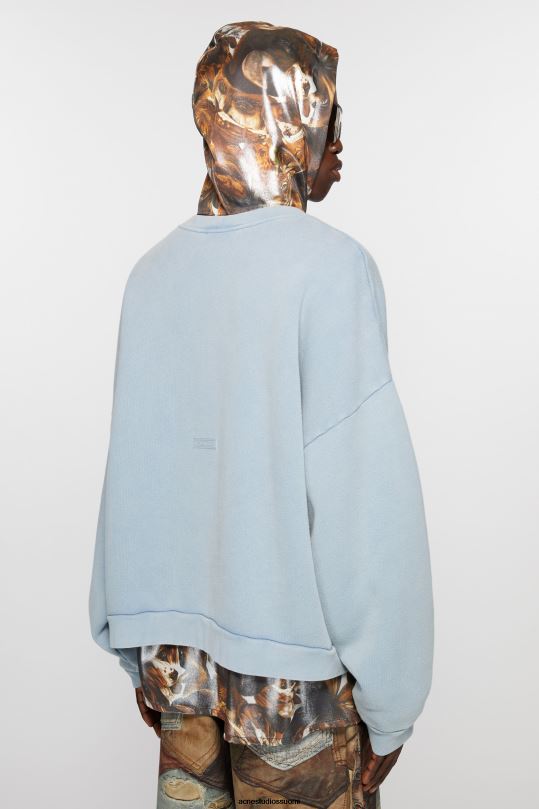 Acne Studios vaatteet vanha sininen 0VF2B1114 pyöreä kaula-aukkoinen pusero