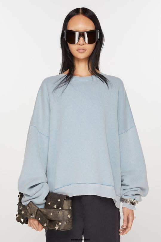 Acne Studios vaatteet vanha sininen 0VF2B374 pyöreä kaula-aukkoinen pusero